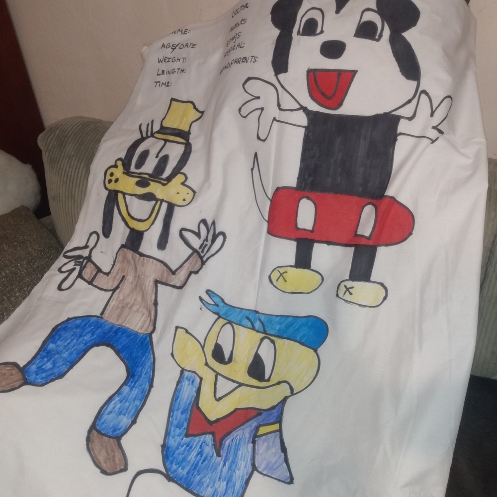 Cartoon Character Graphic Blanket